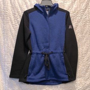 NWOT mixed media hoodie